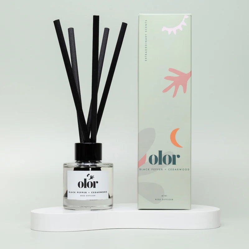 Mini Reed Diffuser - Black Pepper + Cedarwood