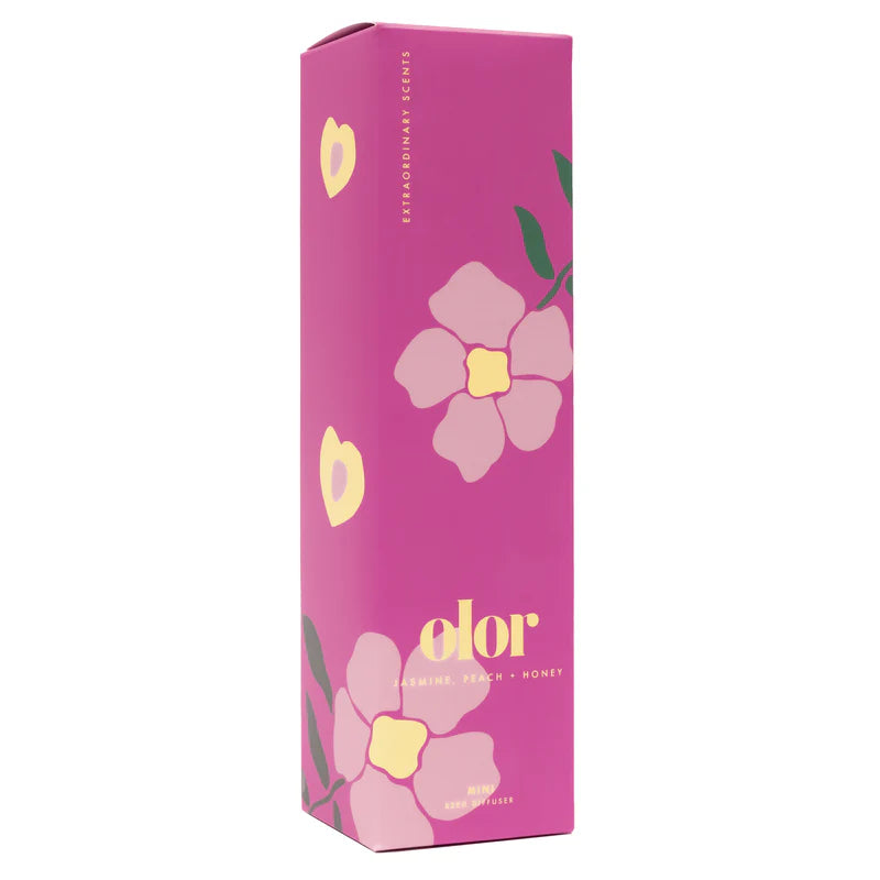Mini Reed Diffuser - Jasmine, Peach + Honey