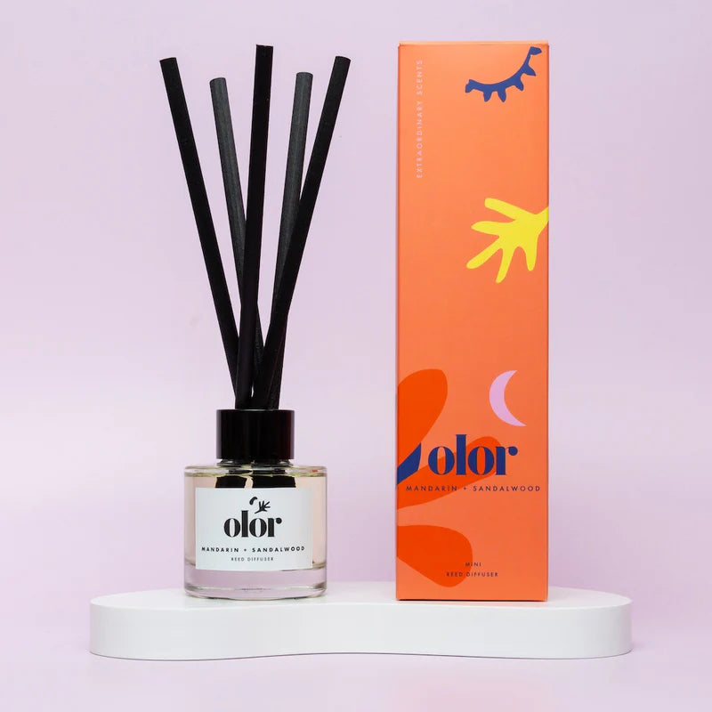 Mini Reed Diffuser - Mandarin + Sandalwood