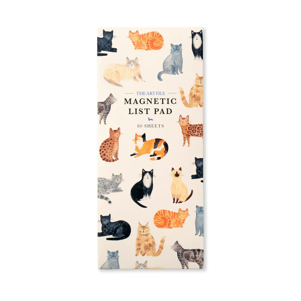 magnetic list pad with cat design 