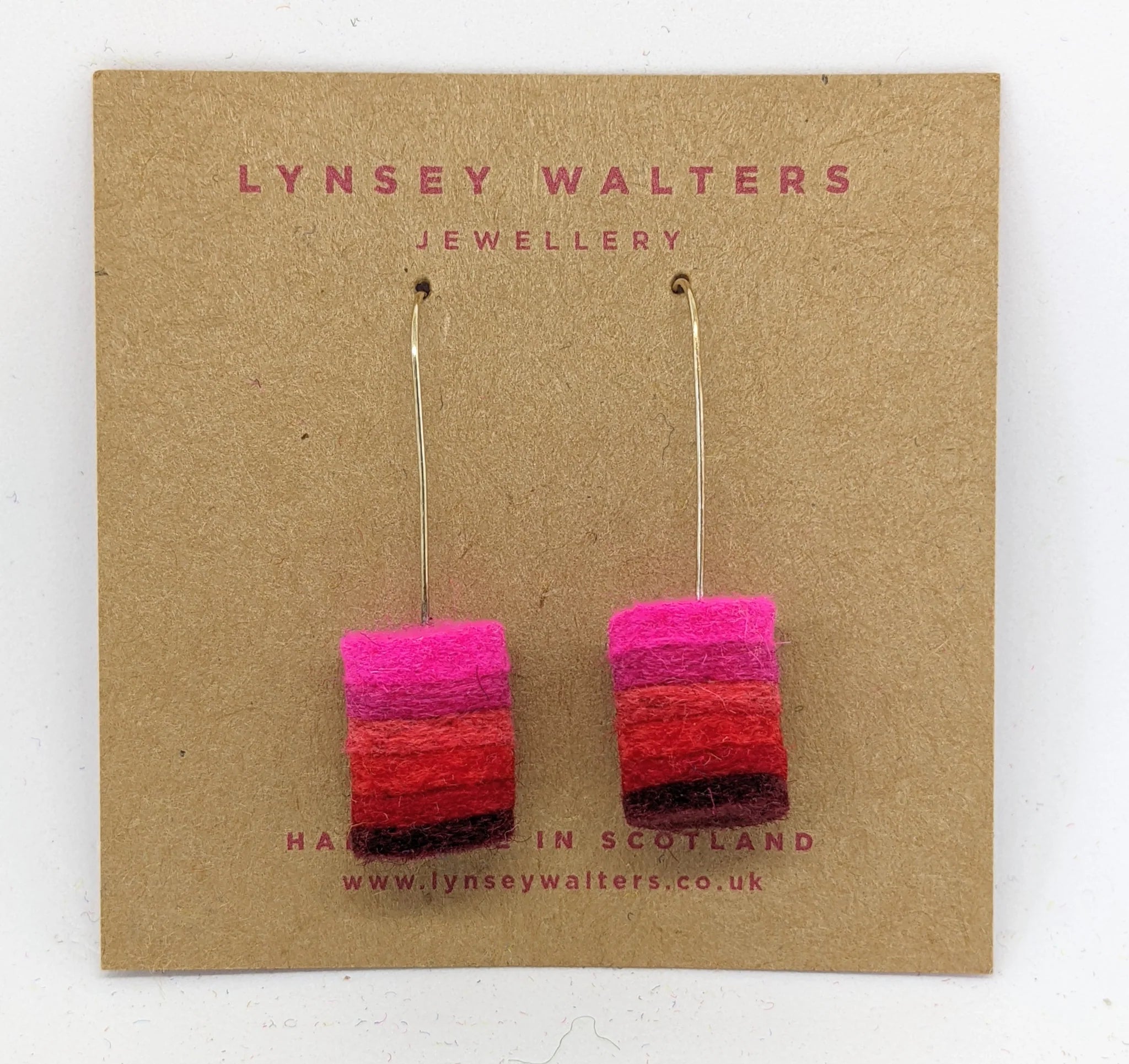 Ombre Earrings - Scarlet