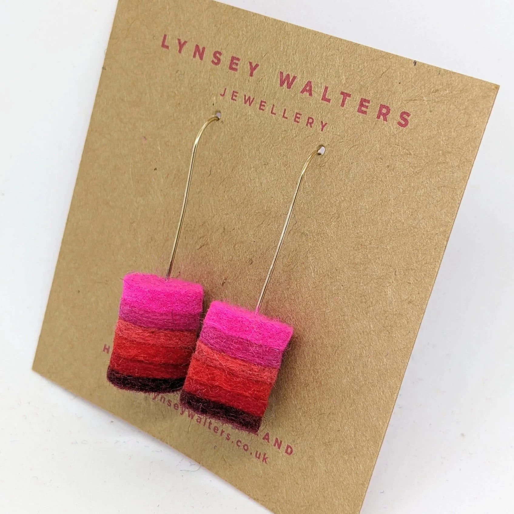 Ombre Earrings - Scarlet