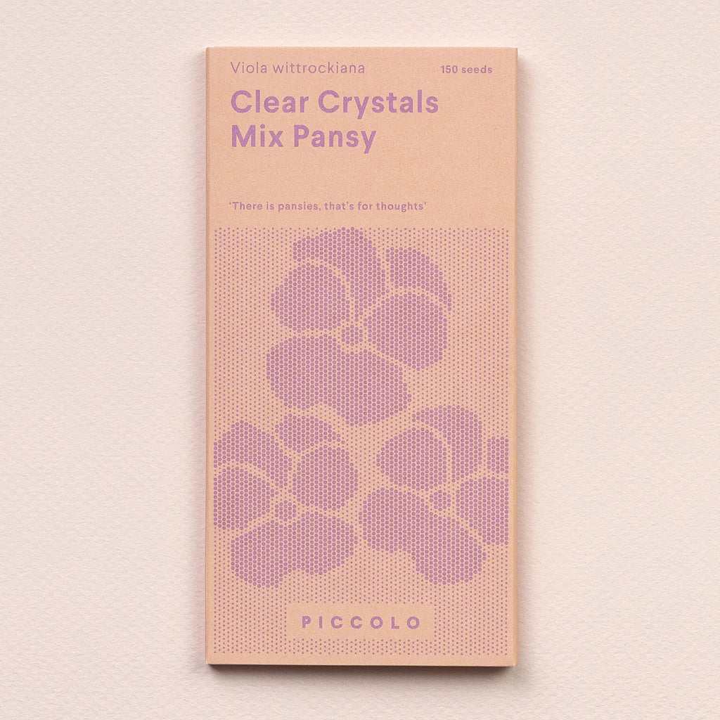 Seeds Packets - Pansy - Clear Crystals Mix
