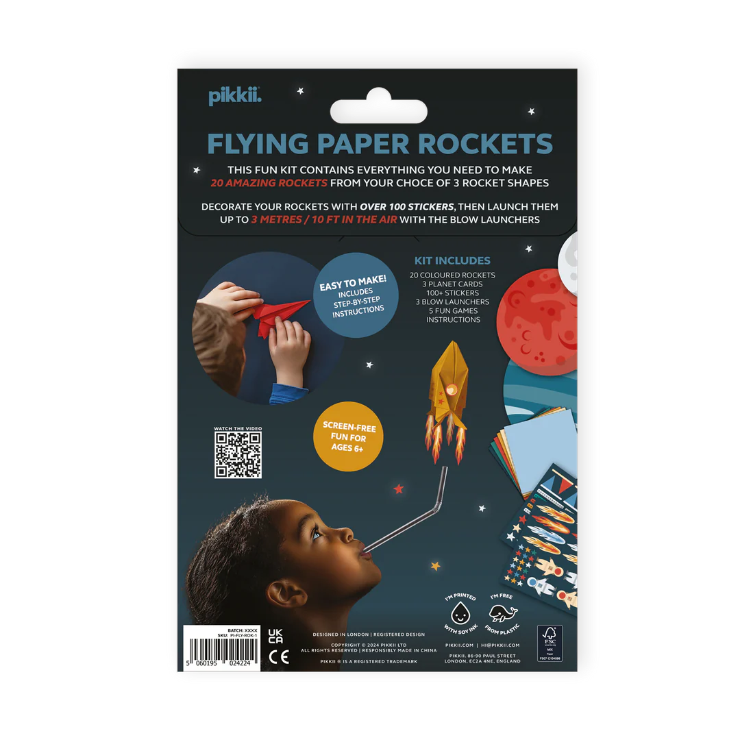 Flying Paper Rockets