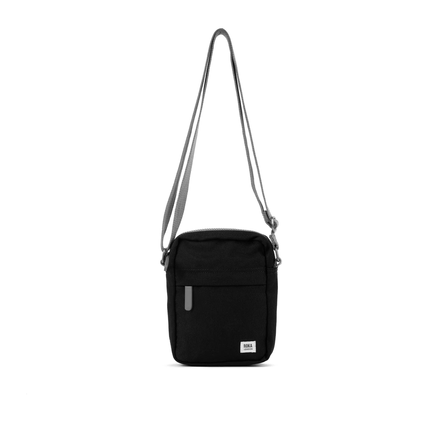 Bond Pocket Recycled Canvas Crossbody  - Black