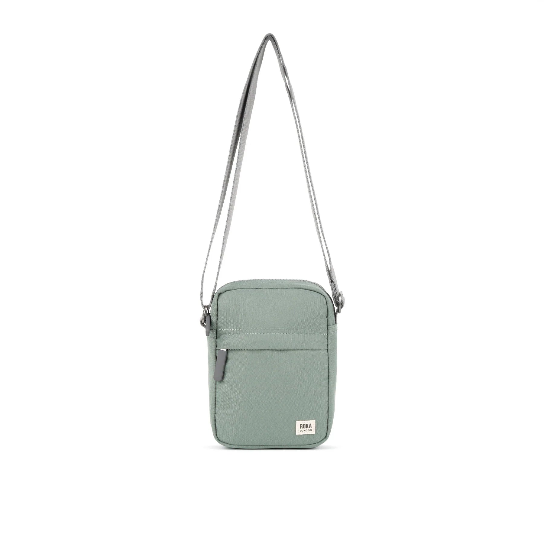 Bond Pocket Recycled Canvas Crossbody  - Pewter