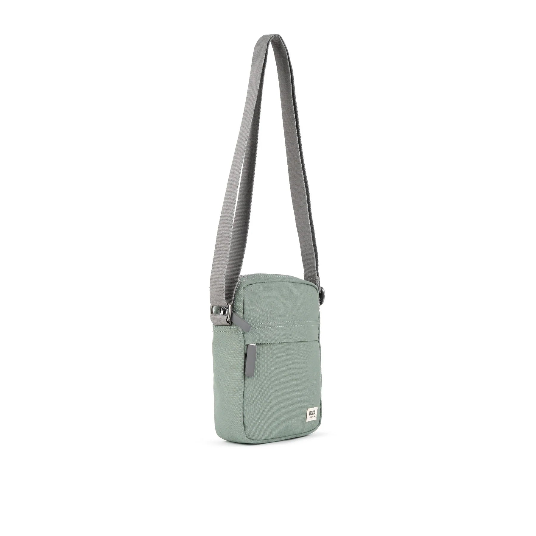 Bond Pocket Recycled Canvas Crossbody  - Pewter