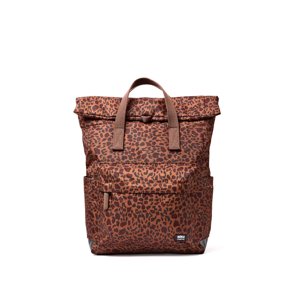 Canfield Roll Top Medium Backpack - Mini Leopard