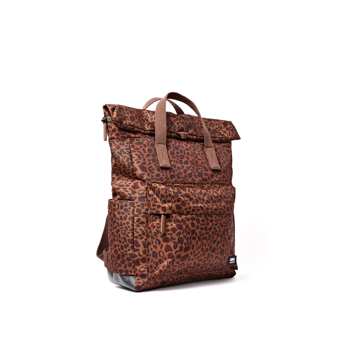 Canfield Roll Top Medium Backpack - Mini Leopard