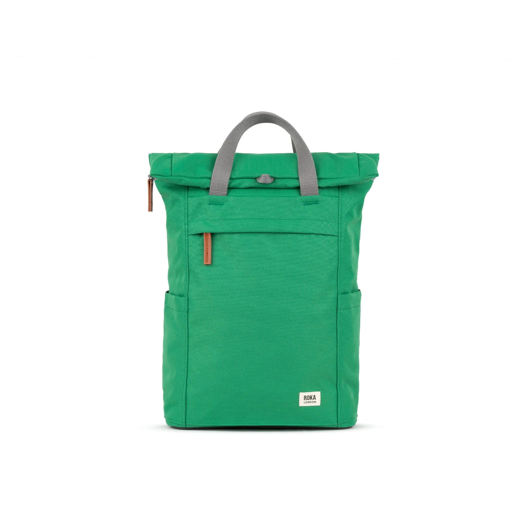 Finchley A Medium Recycled Canvas Backpack - Mountain Green