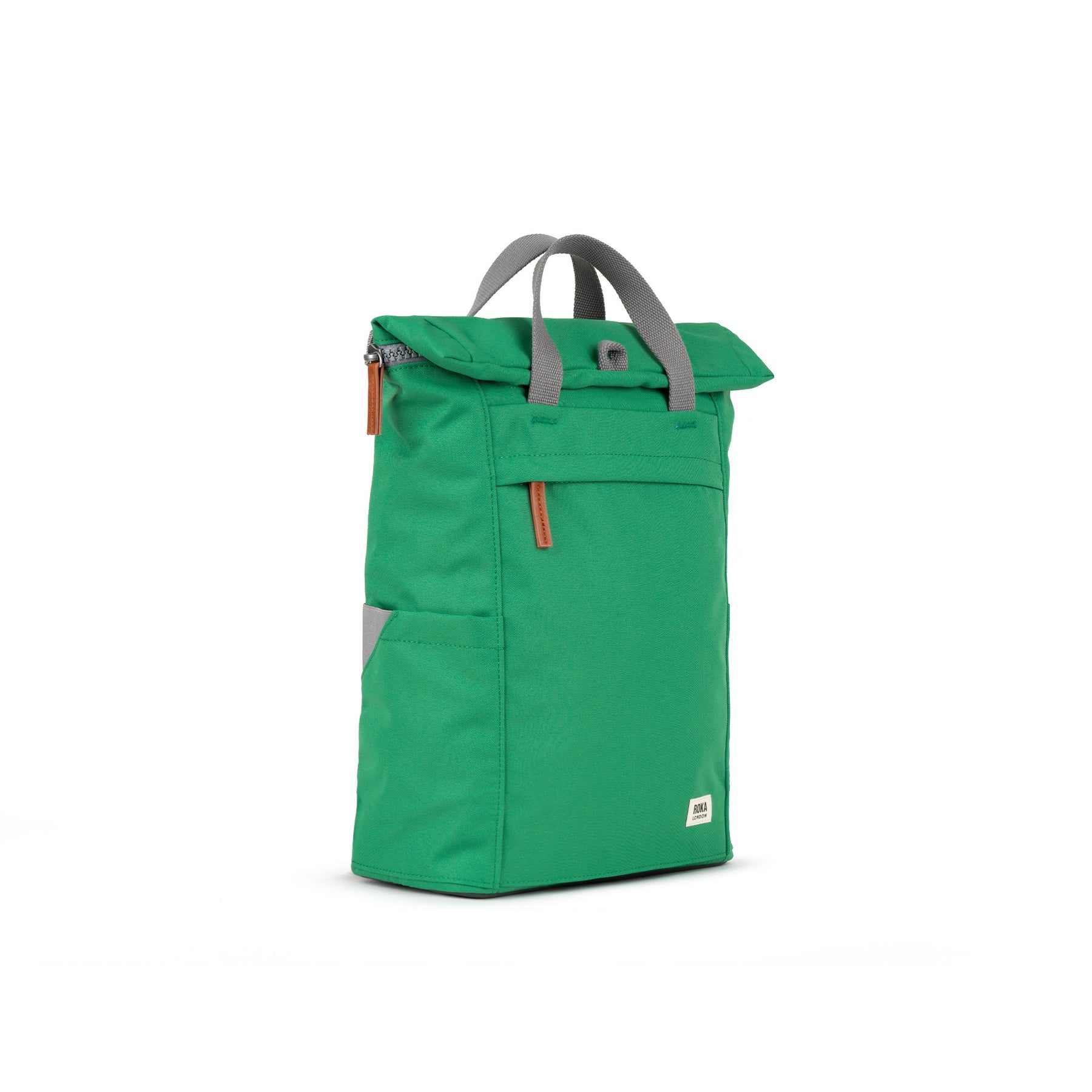 Finchley A Medium Recycled Canvas Backpack - Mountain Green