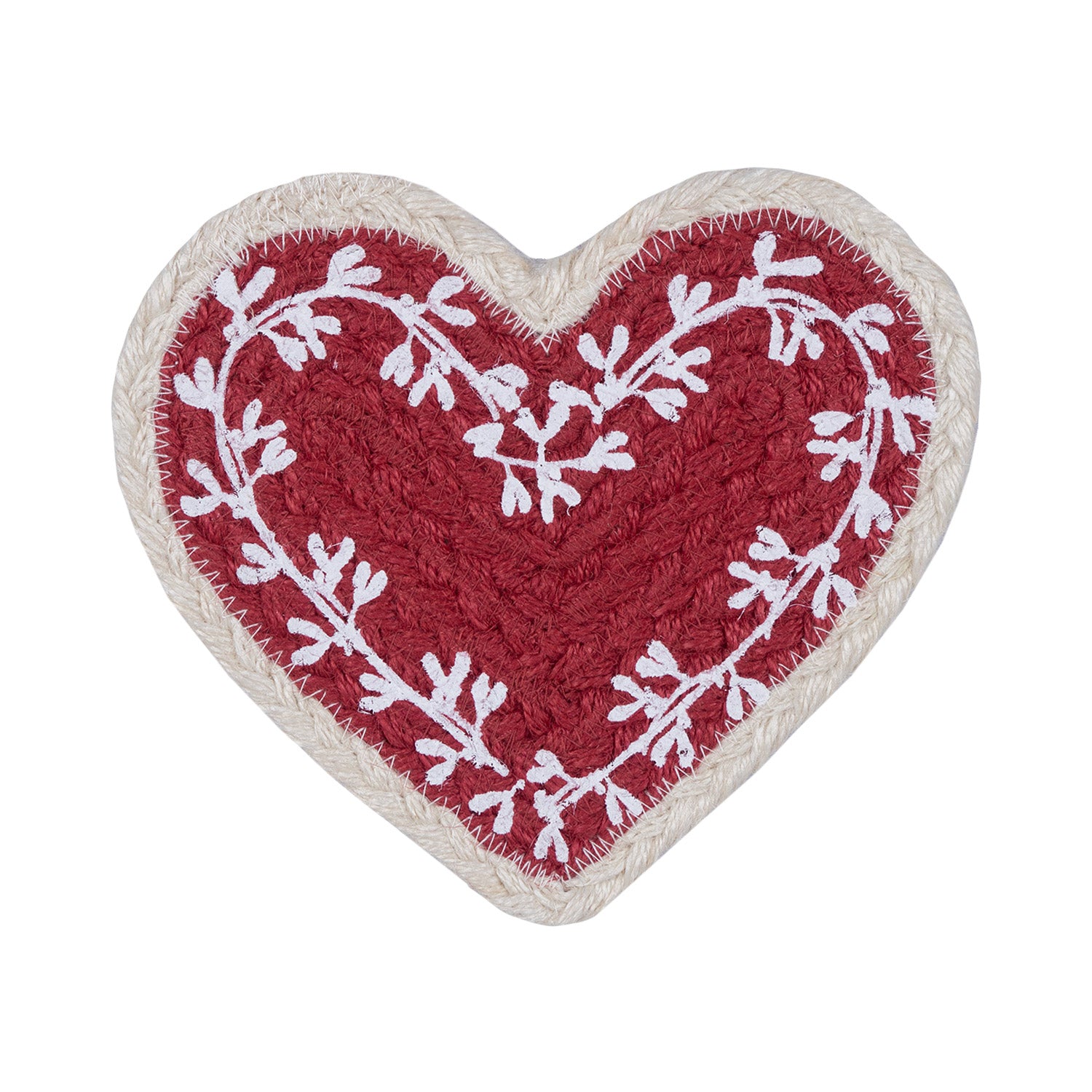 Berry Heart Coasters -  Set of 2