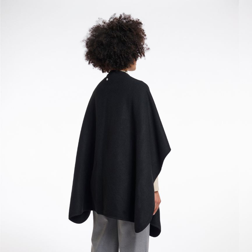 Marwa Woven Cape - Black