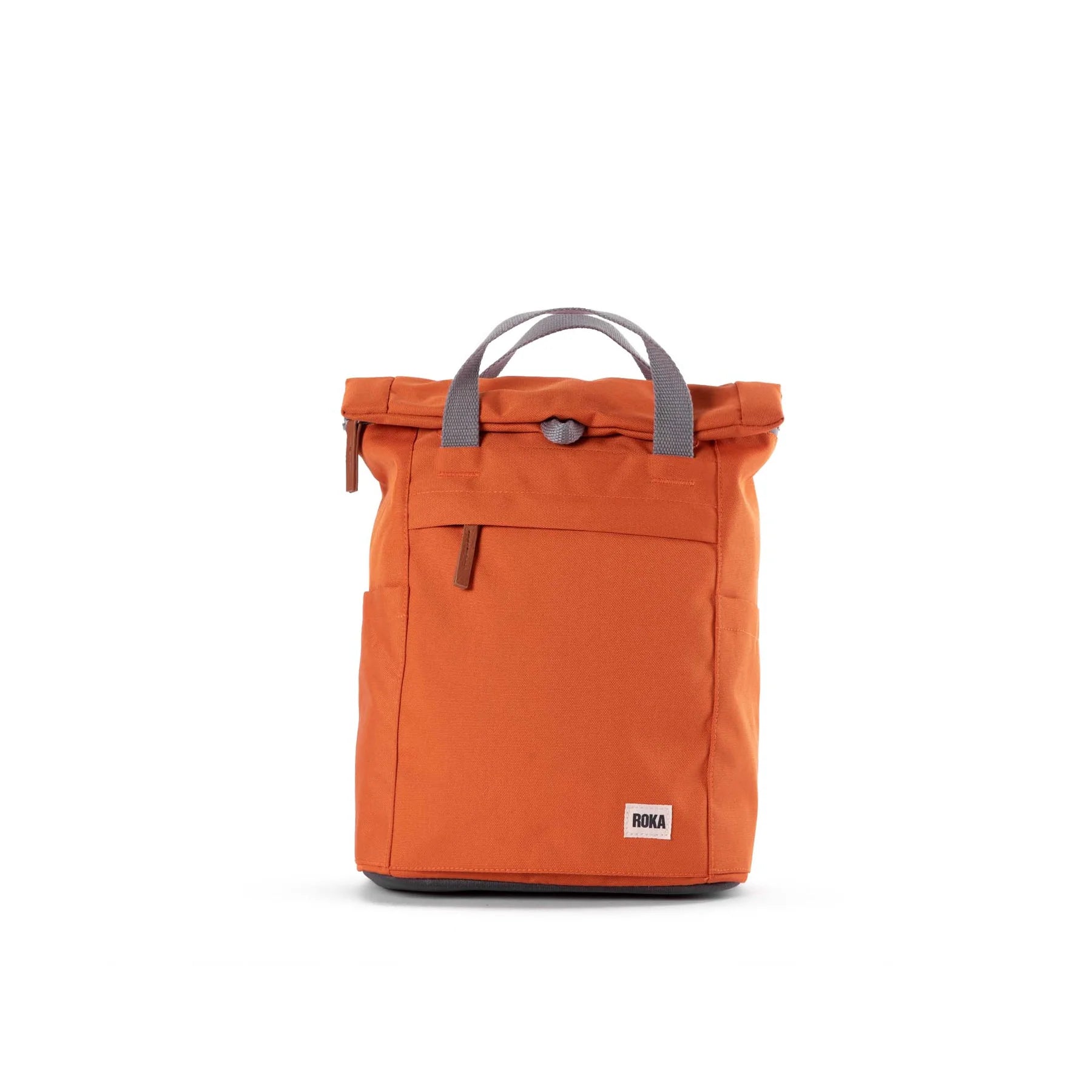 Finchley A Small Recycled Canvas Backpack - Atomic Orange