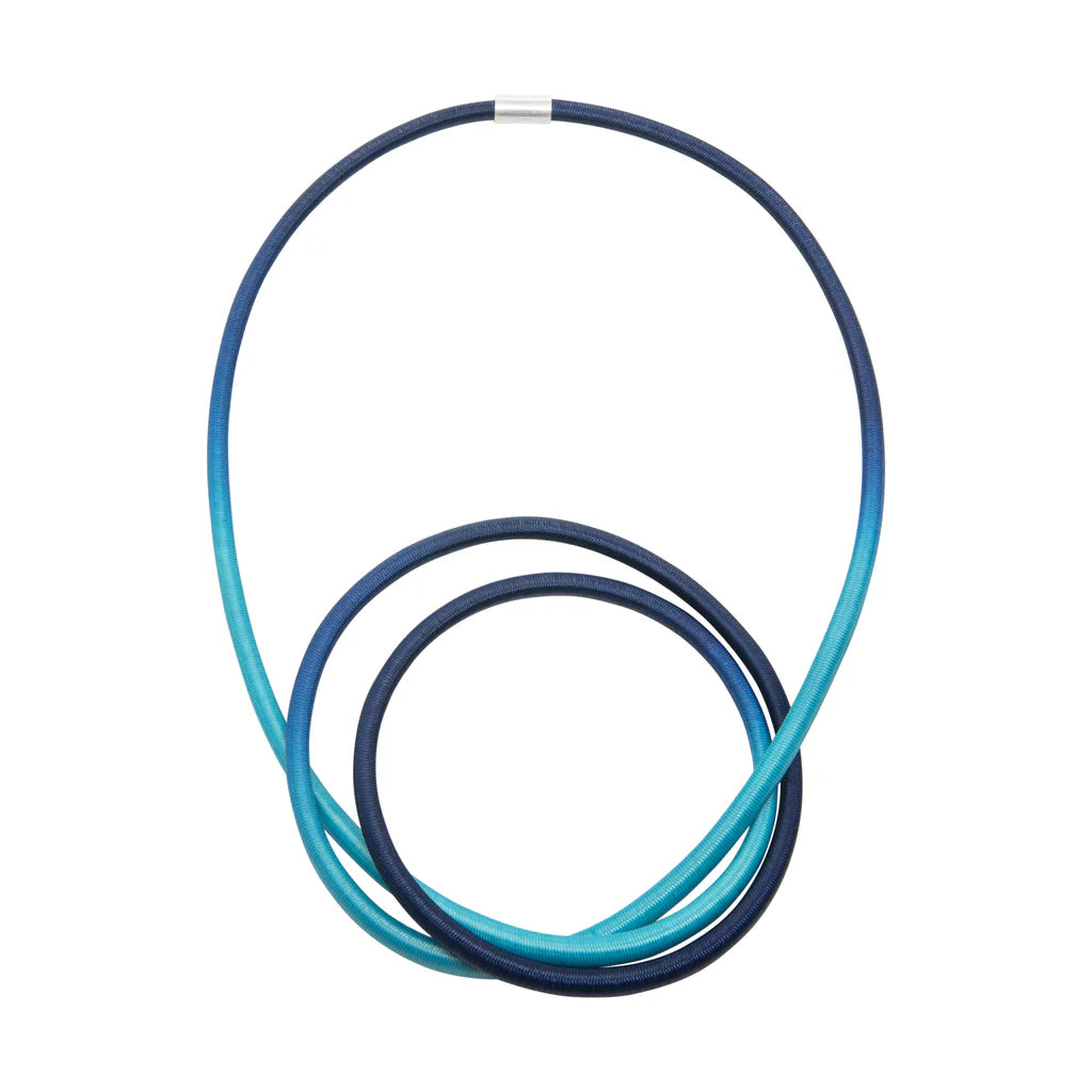 String Necklace - Sea & Navy