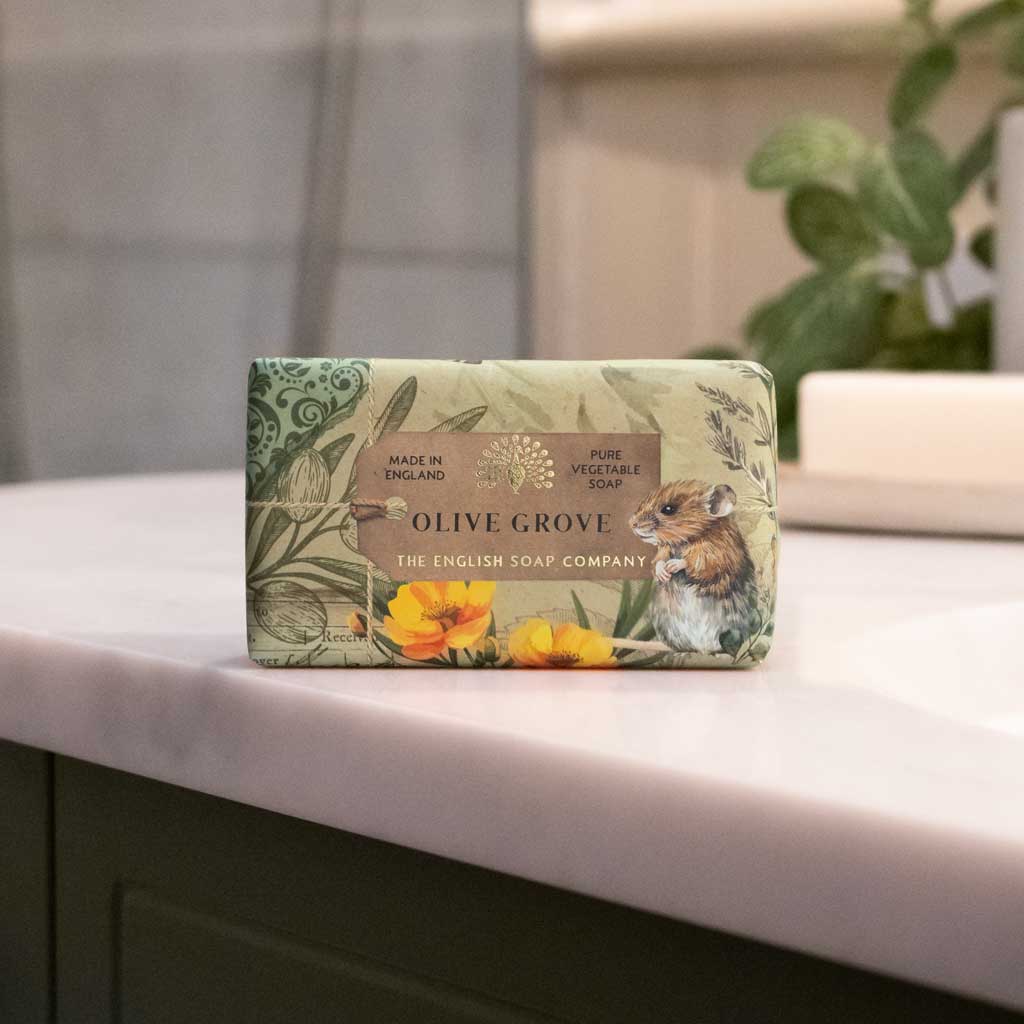 Olive Grove bar soap by The English Soap Company.