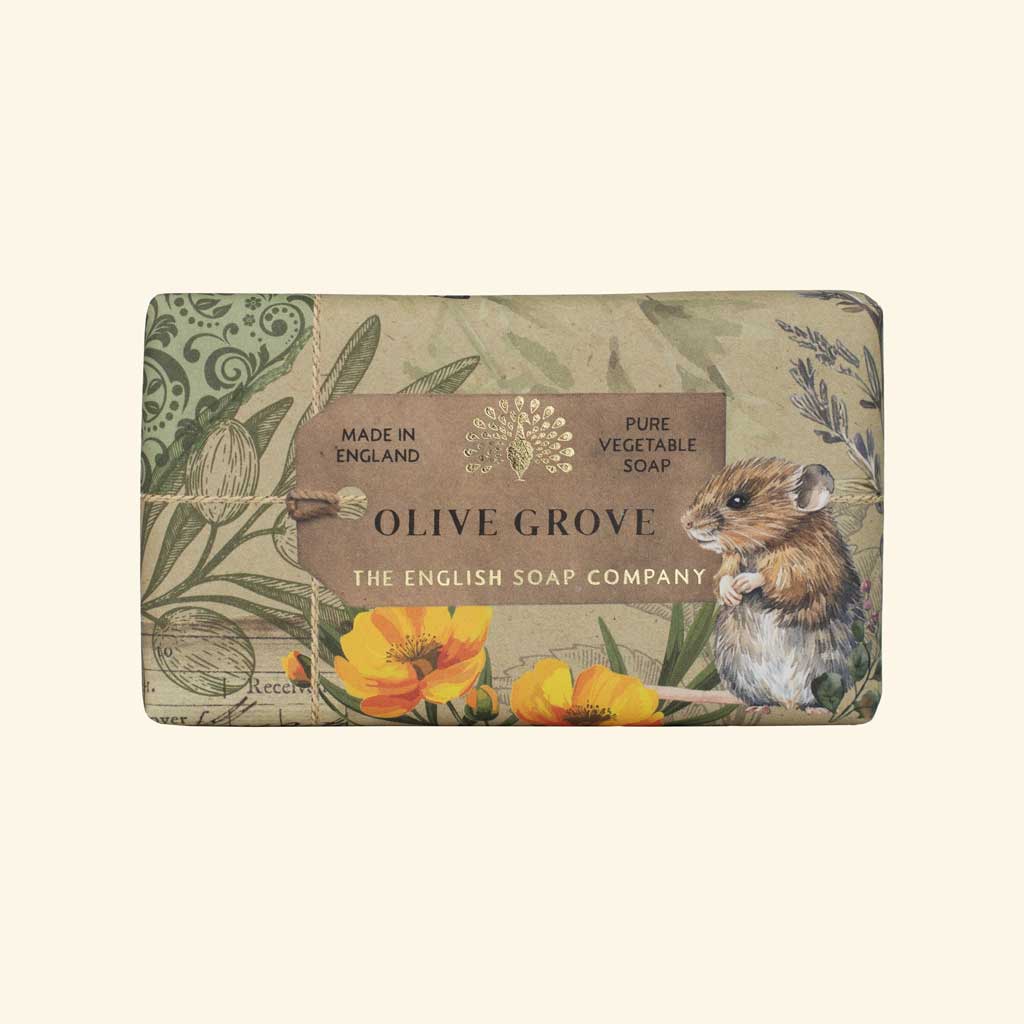 Olive Grove bar soap by The English Soap Company.