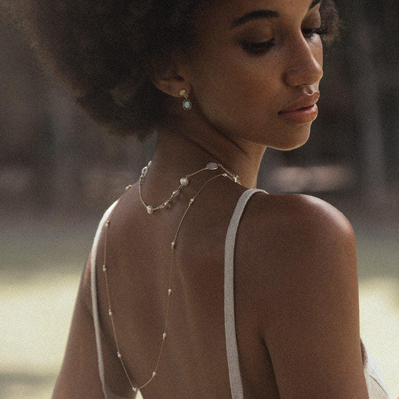 White Pearl Necklace - Lumo