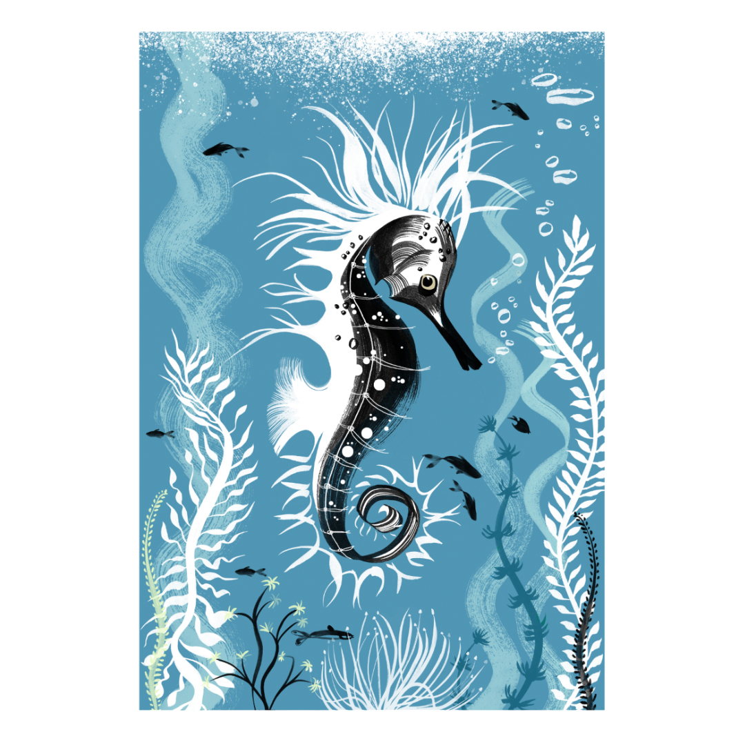 Sea Our Oceans - A4 Print - Sea Horse