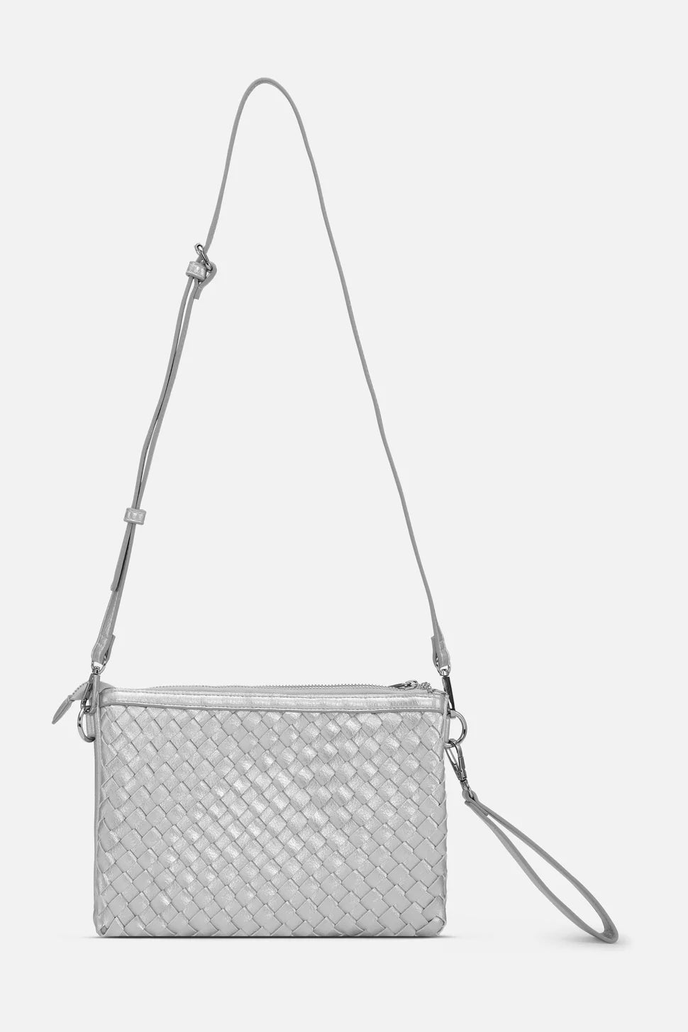 バッグ silver shoulder bag Cleo Shoulder, Metallic Silver