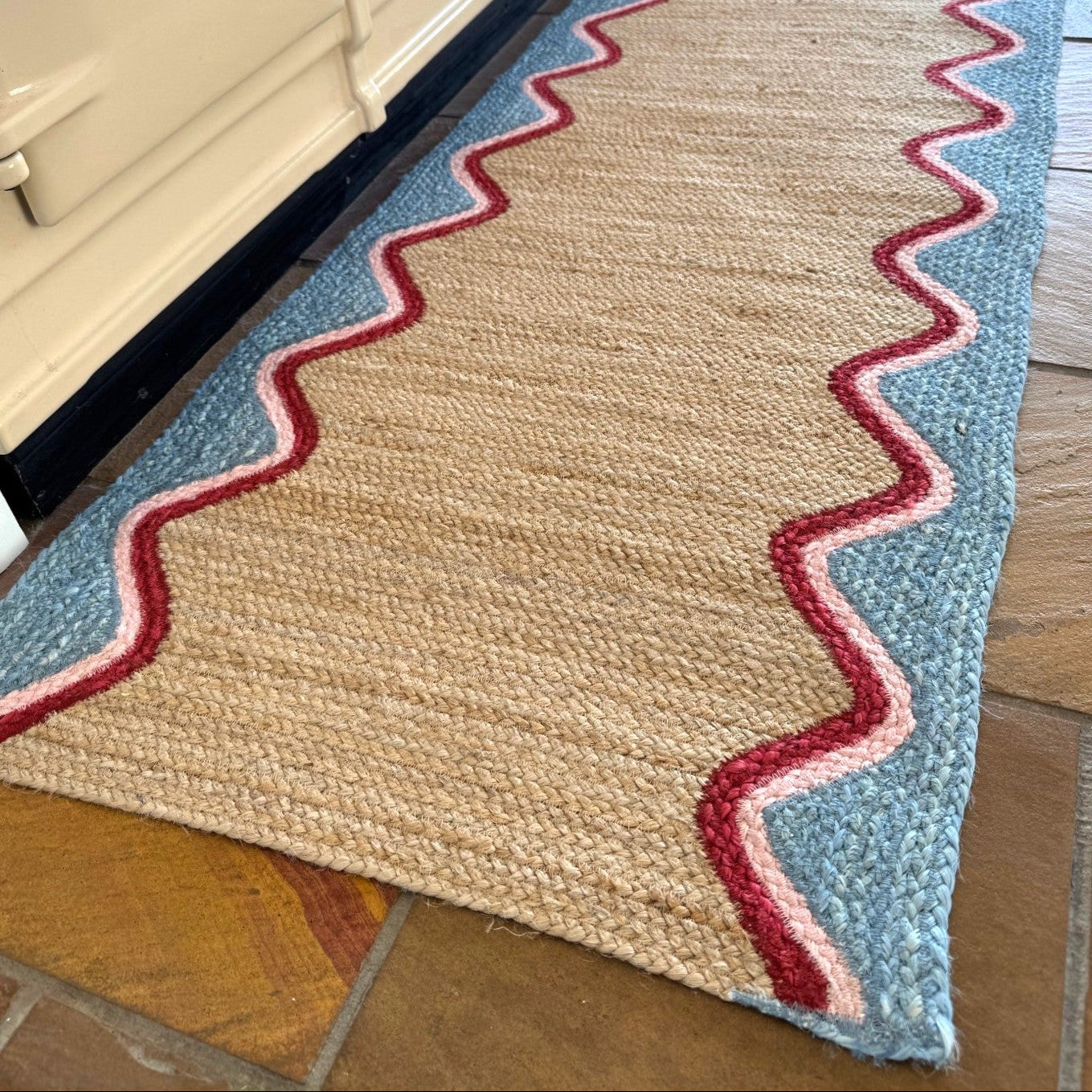 Jute Rug - Rectangle - Sky Wave - 61cm x 183cm