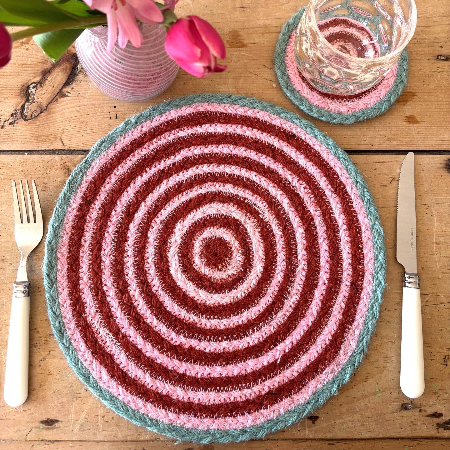 Tulip Placemats - Strawberry - Set of 6
