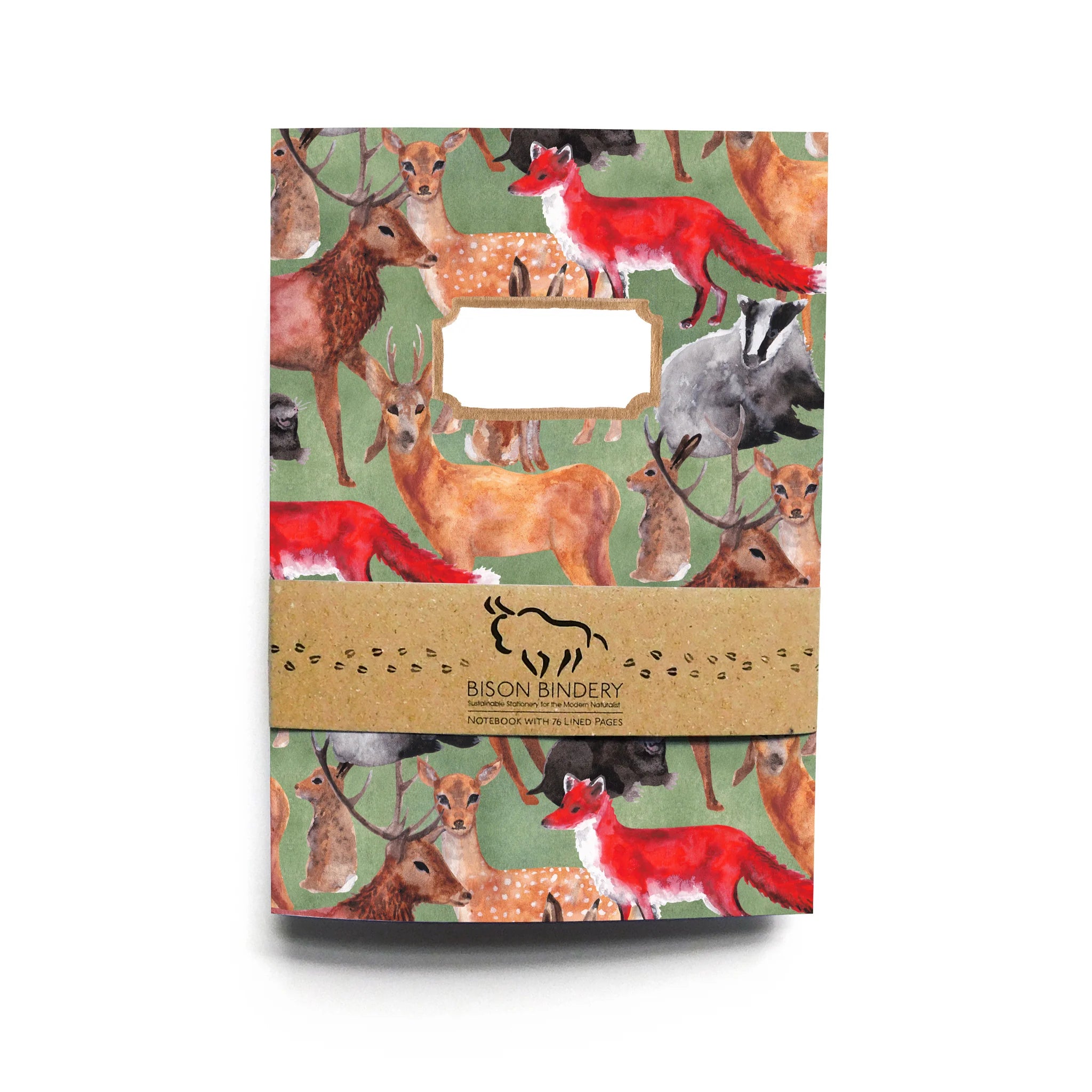A5 Lined Notebook - Sylvan Forest Animals