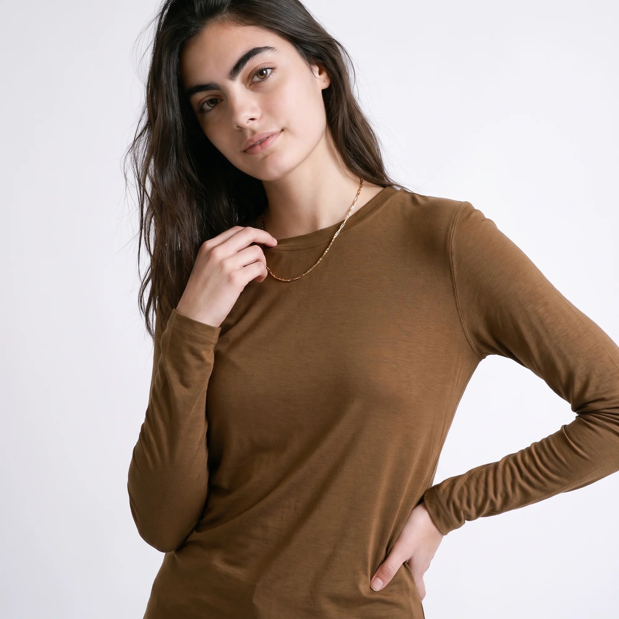 Mireline Long Sleeved Top - Khaki