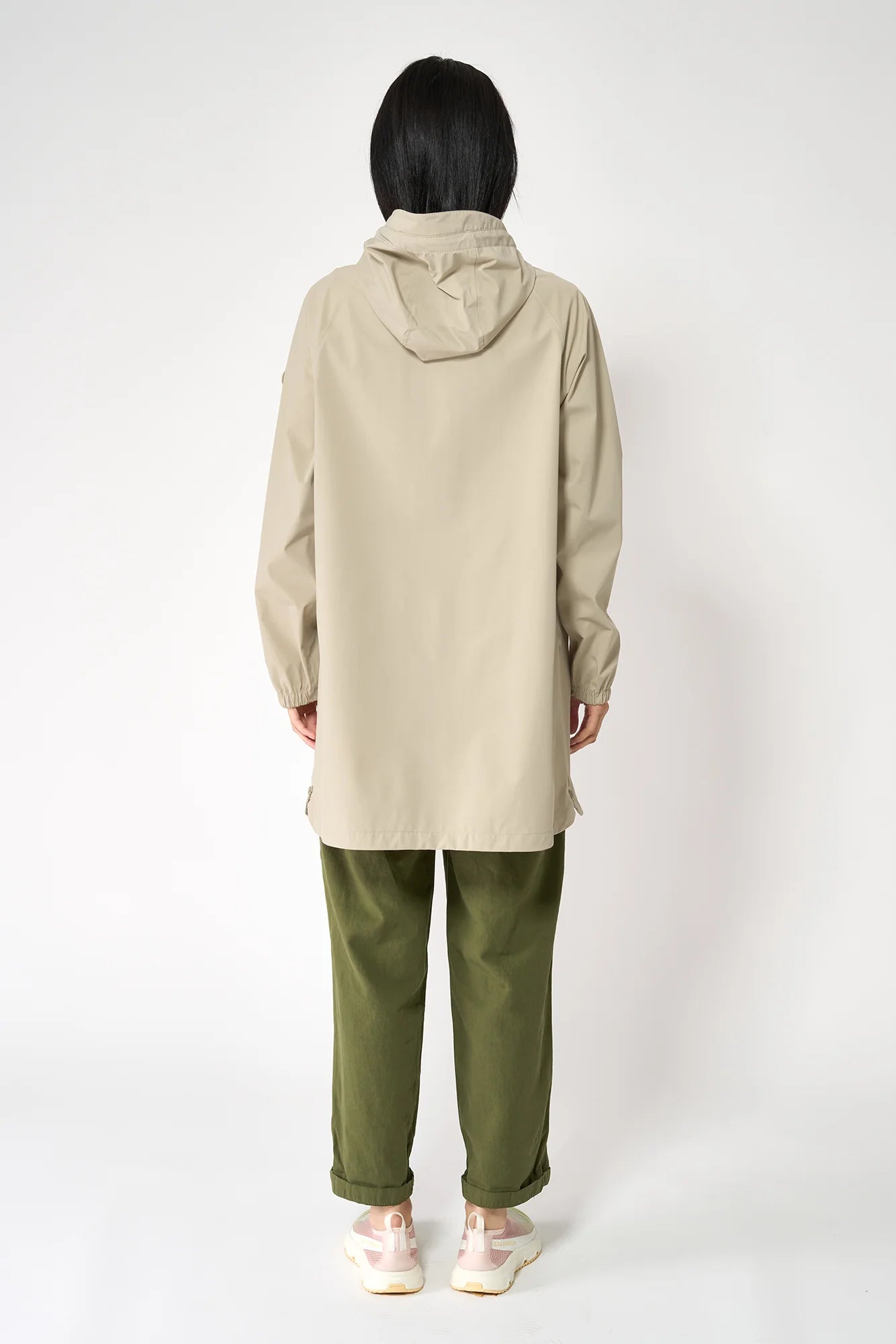 women wearing a stone great summer raincoat 