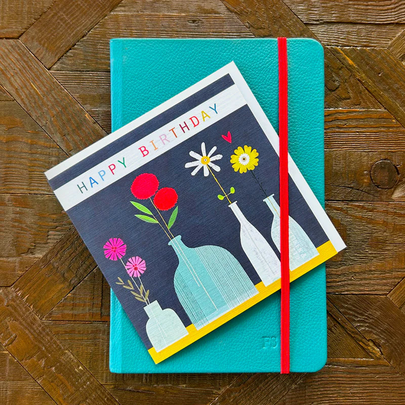 Happy Birthday Card - Vases