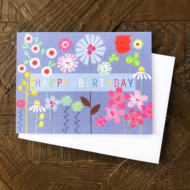 Happy Birthday Card - Floral