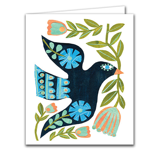 Greeting Card - Folk Bird