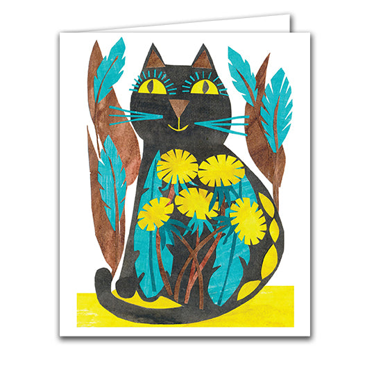 Greeting Card - Folk Cat