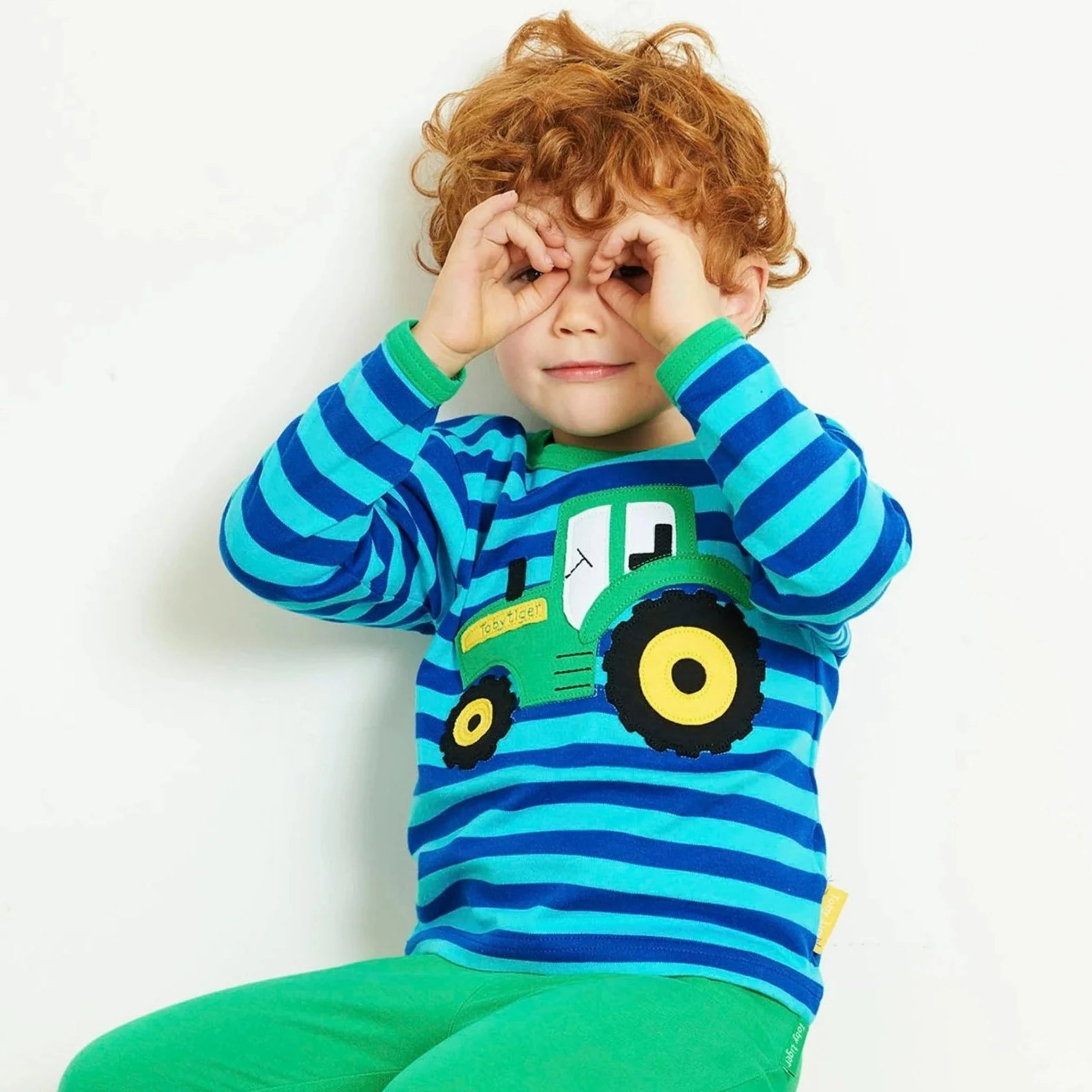 Organic Tractor Applique T-Shirt