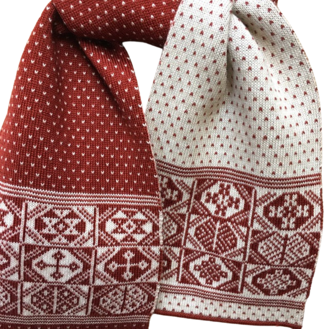 BAKKA Mini Scarf - Polka Dot - Rust & White