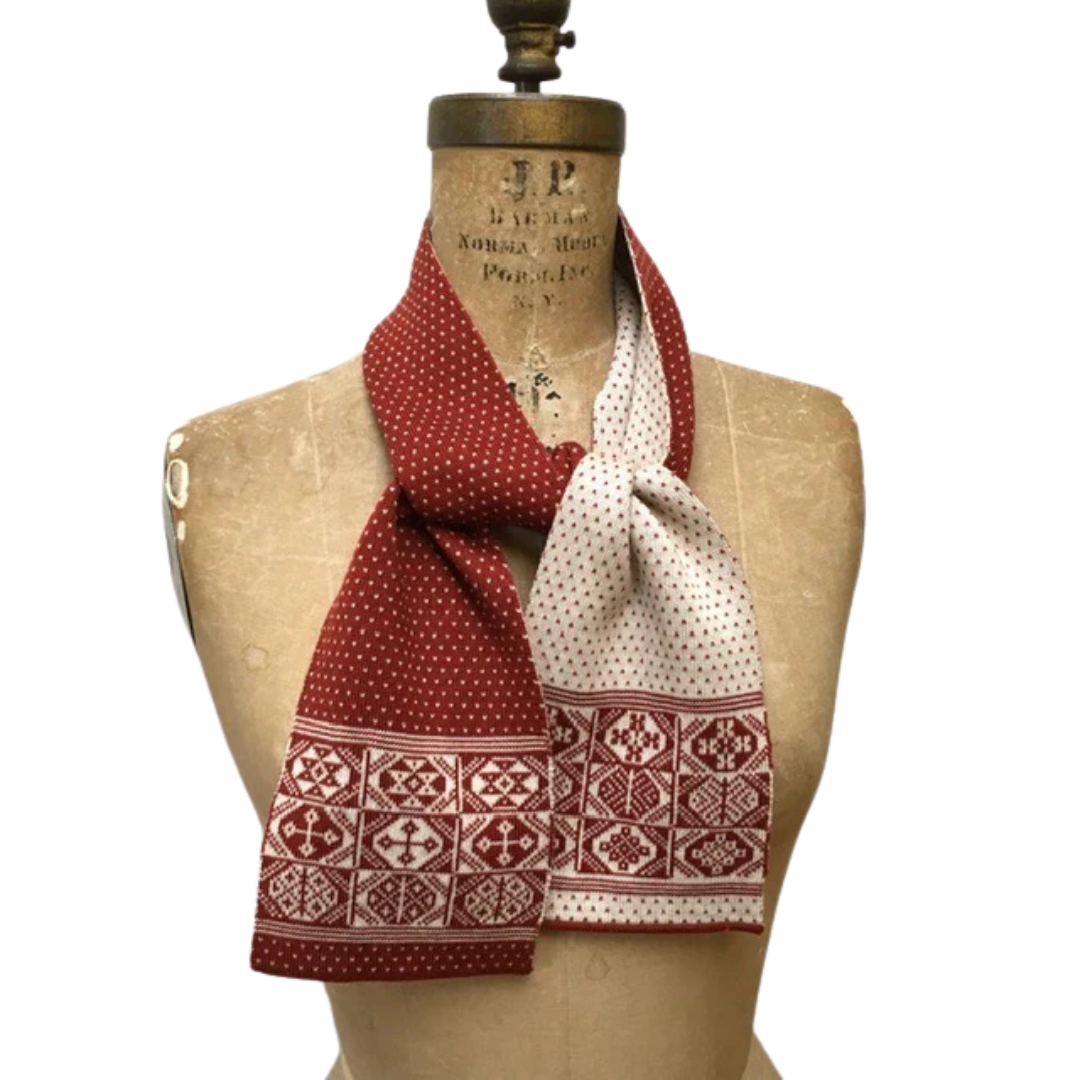 BAKKA Mini Scarf - Polka Dot - Rust & White