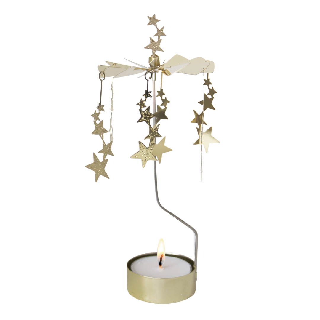 Angel Chime Big Candle Holder - Nightsky