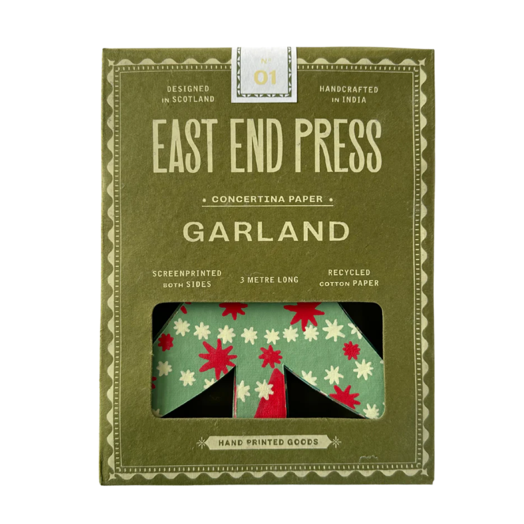 Packaged Garland with East End Press branding on a white background