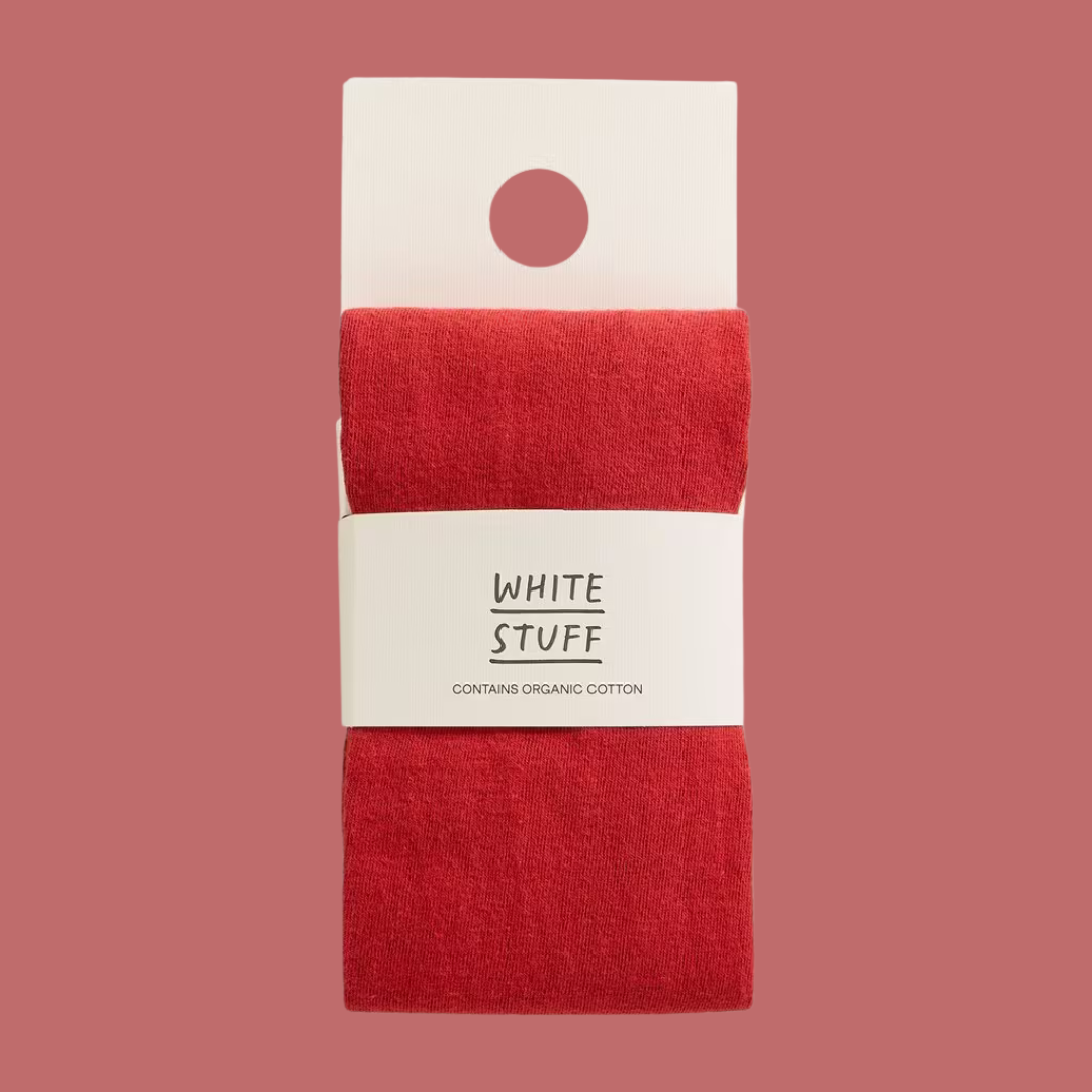 Patty Plain Tights - DK Red