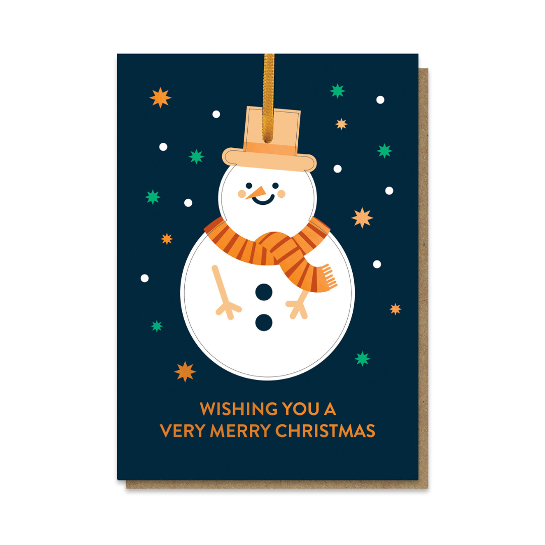 Christmas Card - Smiley Snowman