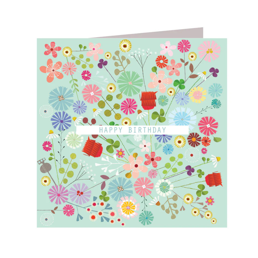 Happy Birthday Card - Floral Explosion