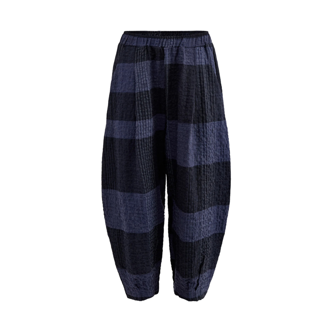 Bianco S Check Trousers - Notte