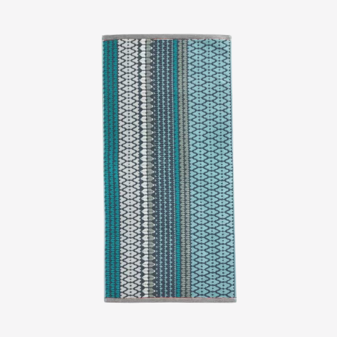 Cotton Hand Towel - Eastbourne - Blue, Green and Navy