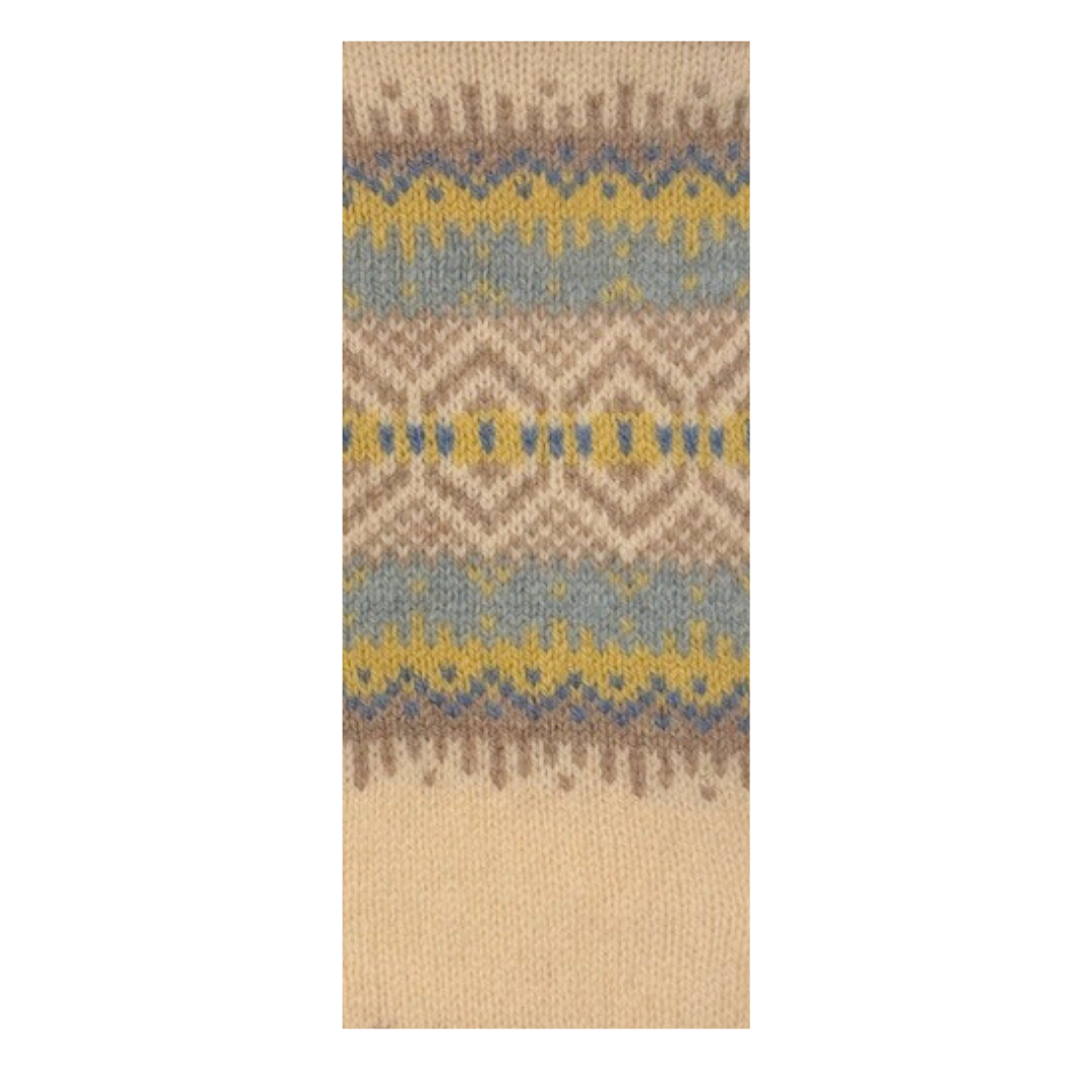 Geometric Fairisle Yoke Jumper -  Chalk