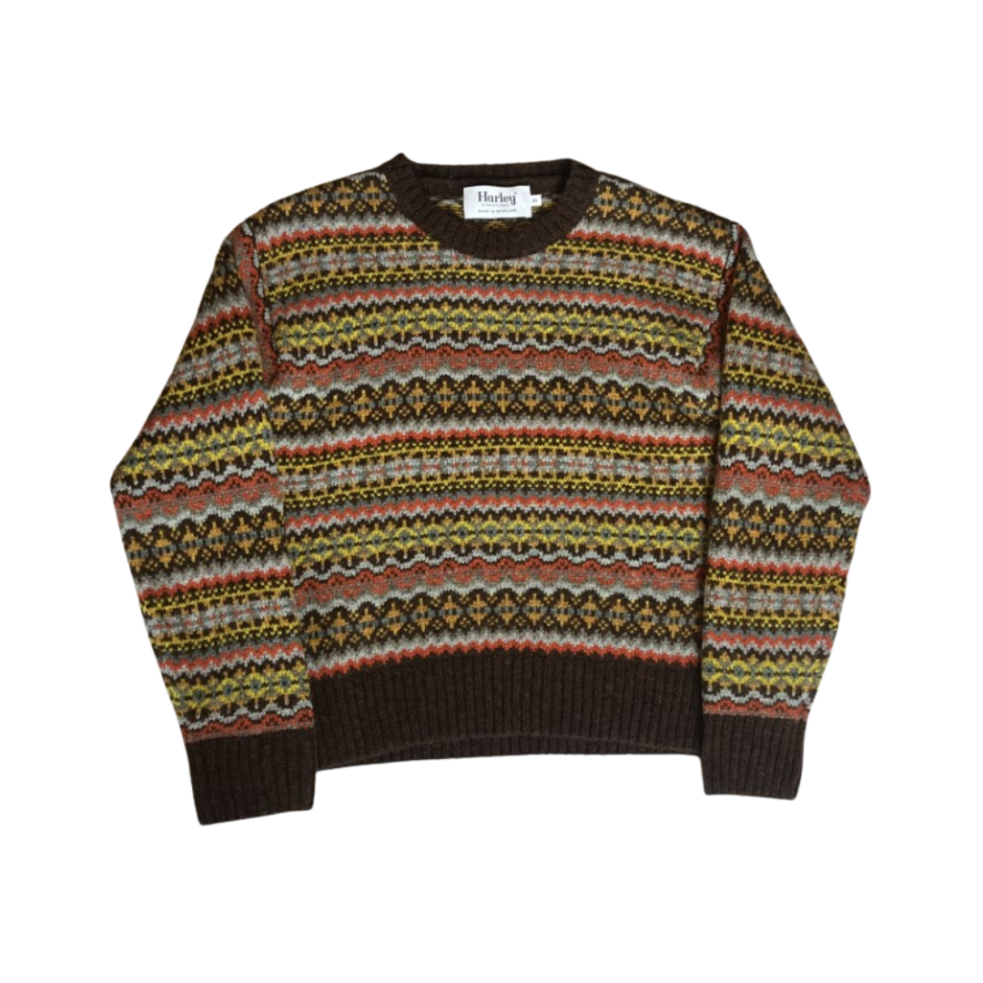 All Over Fairisle Jumper - Marron