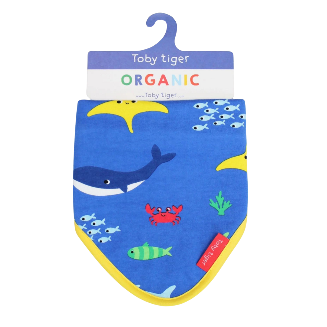 Organic Dribble Bib - Sealife