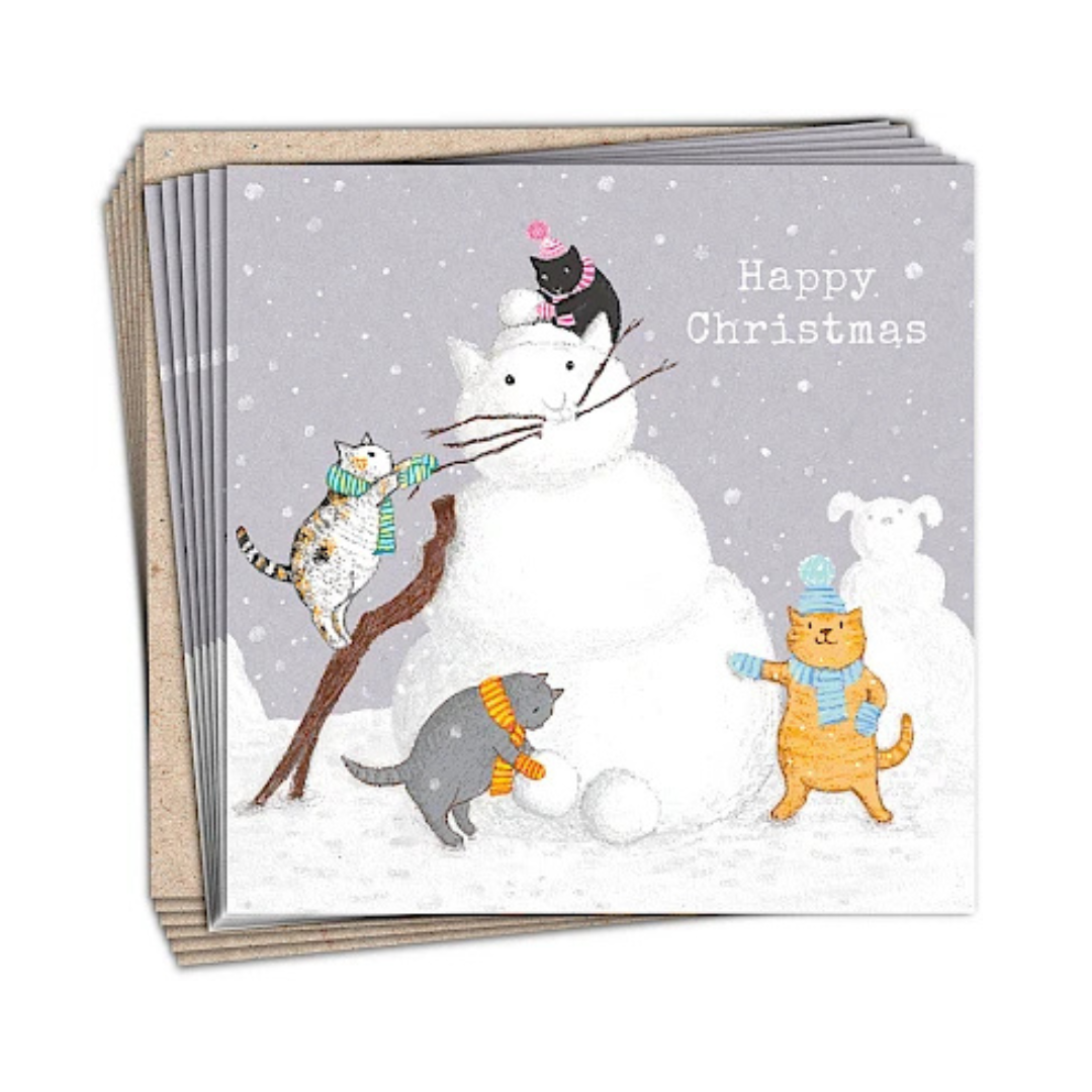 Christmas Cards Pack of 6 - Snowcat