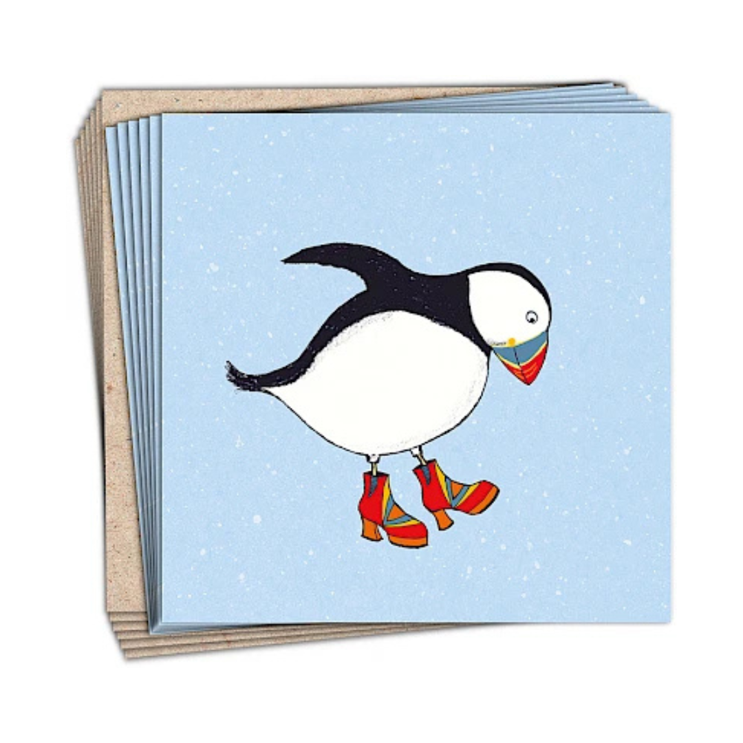 Christmas Cards Pack of 6 - Party Boots