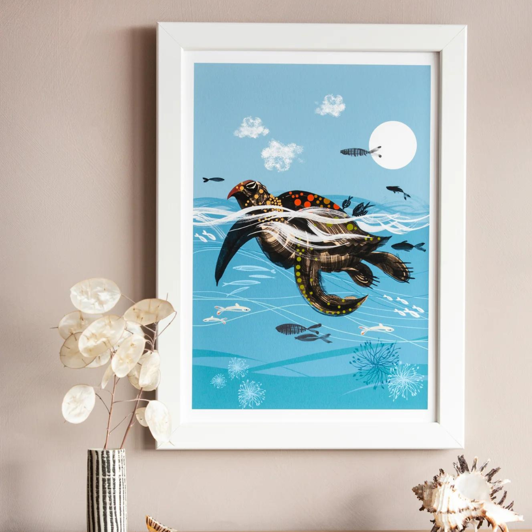Sea Our Oceans - A4 Print - Sea Turtle