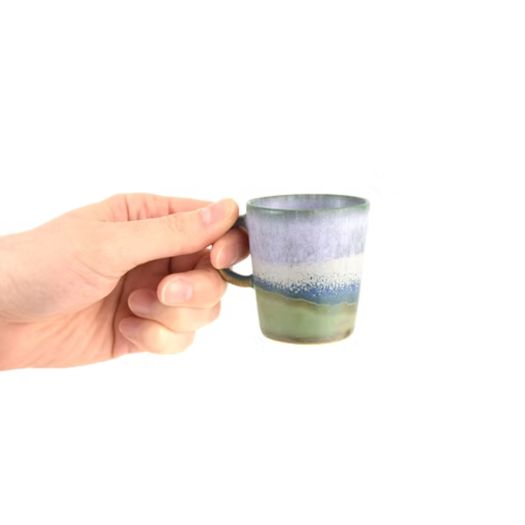 Espresso Cup - Green & Blue Mix